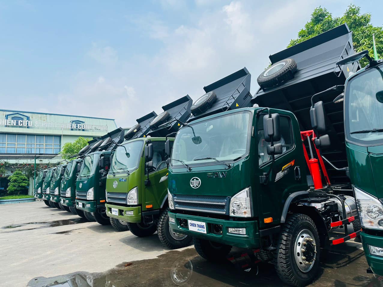 Xe tải ben FAW 7.7 tấn Chiến Thắng Phú Thọ