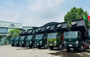 Xe ben Chiến Thắng 7.7 tấn 2 cầu Vĩnh Phúc